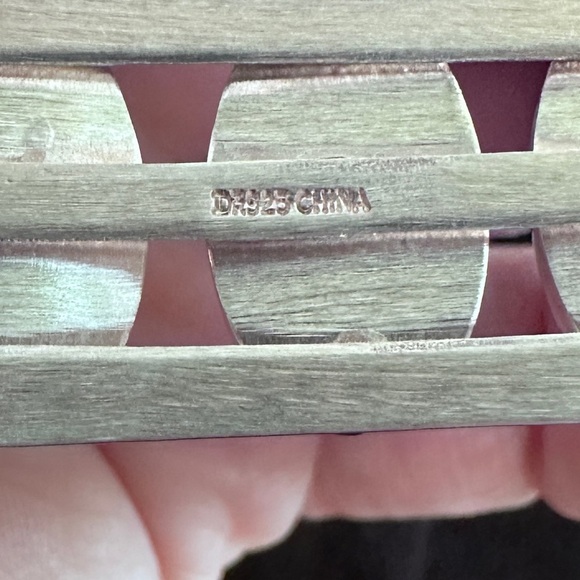 Vintage Jay King Red Coral  & sterling silver cuff bracelet - Picture 9 of 14